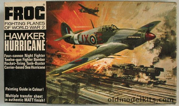 Frog 1/72 Hawker Hurricane 2C / Hurricane IIB / Sea Hurricane, F188 plastic model kit